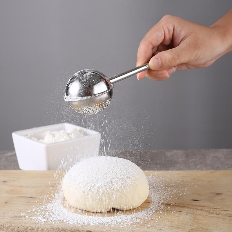 Stainless Steel Flour Sieve Infuser, Sphere Mesh Filter, Metal - TikTok ...