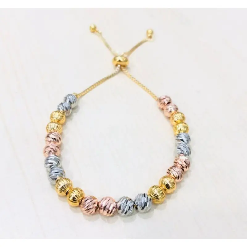 Gelang kecantikan wanita dewas titanium silver anti karat anti luntur terlaris 8