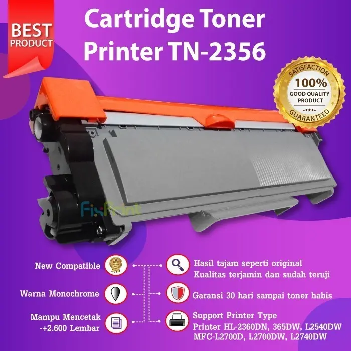 Toner Cartridge TN-2356 TN2356 Printer DCP-L2540DW MFC-L2700D 0