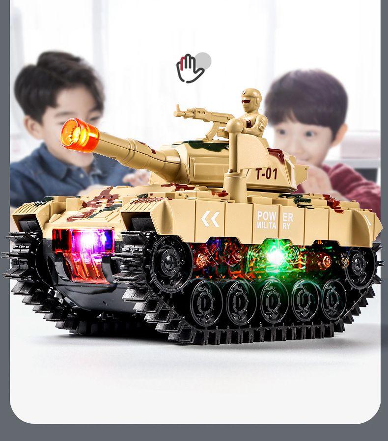 Product Introduction of Flip Tank Electric Toy Car with Music for Boys, 3-45 Years Old, Children's Car, Battle Car 9