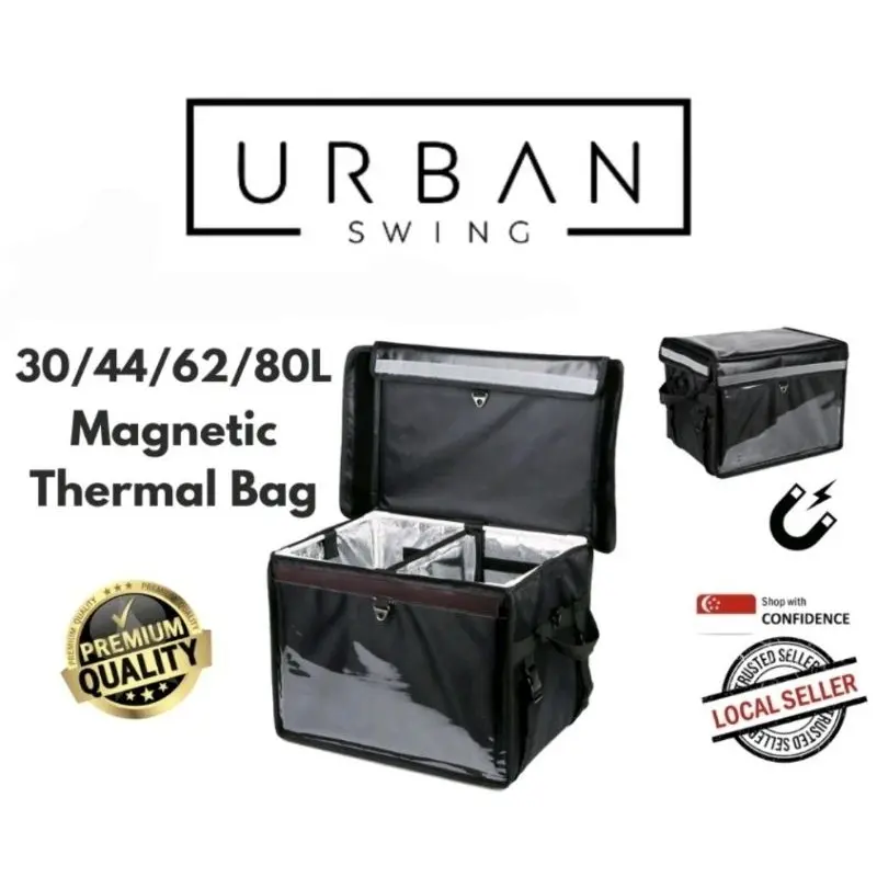[SG  Seller] Premium Quality Magnetic Food Delivery Thermal Sling Bag