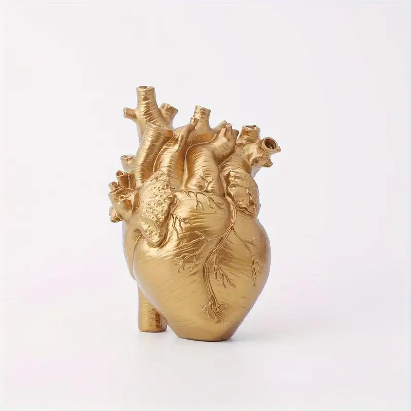 Product Introduction of Heart Shaped Resin Planter, Creative Flower Vase, Decorative Flower Pot for Home Living Room Bedroom Dining Room, Home Decor Supplies 5