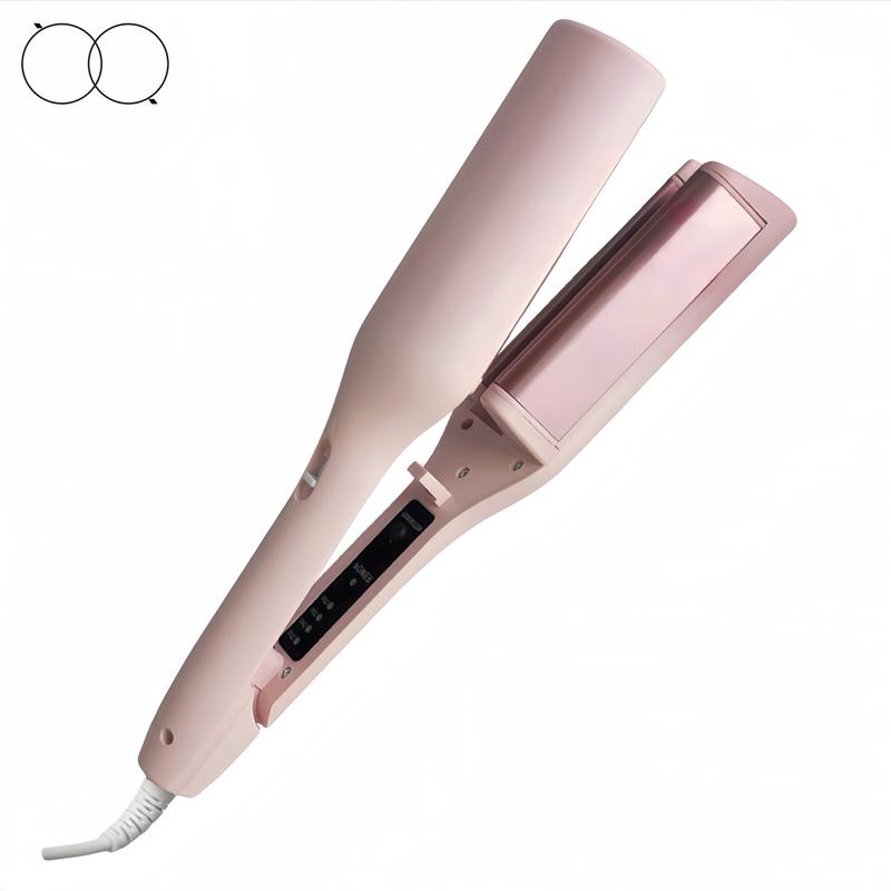 Máy kẹp tóc xoăn QiuQiu 2 trục dập sóng nước size 32mm cho Nữ Women - CE & FCC chứng nhận an toàn