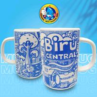 Gambar Gelas Minum Kopi Teh / Mug Jumbo Cangkir Keramik Tutup Motif Keren - Original Merchandise Biru dari Air Minum Biru Kota Surabaya 1 Tokopedia