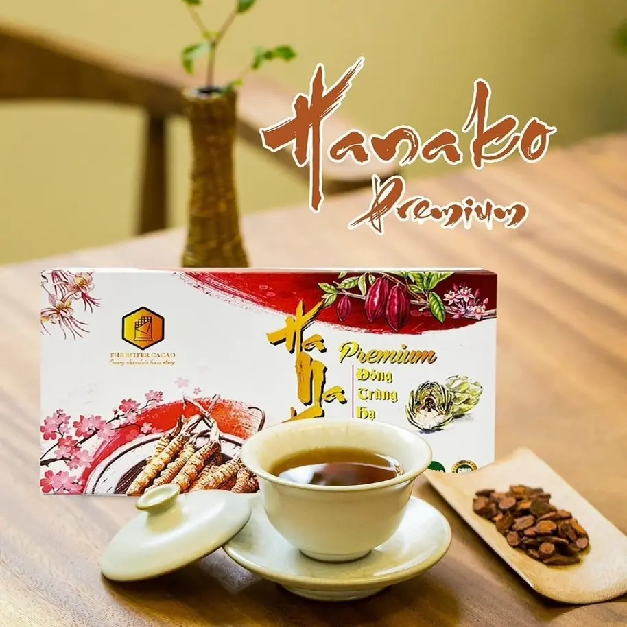Trà Hanako đẹp da 1000mg  ( tặng kèm 100g khô gà lá chanh nhà làm) Chè