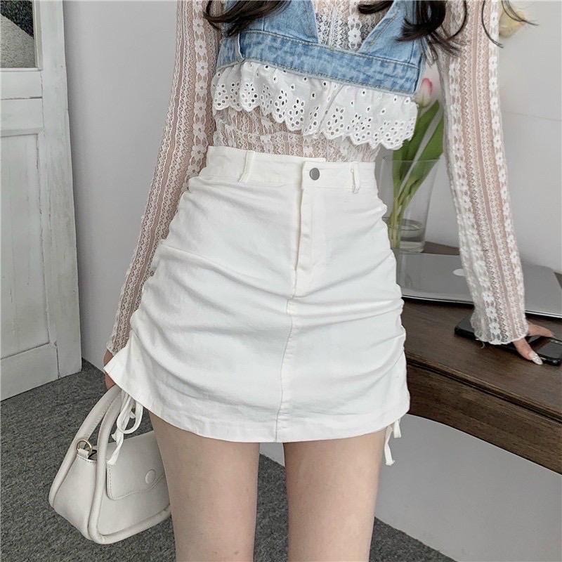 Product Introduction of Chân váy kaki bigsize rút dây 2 bên tạo kiểu dáng chữ A  mã CVKK 12