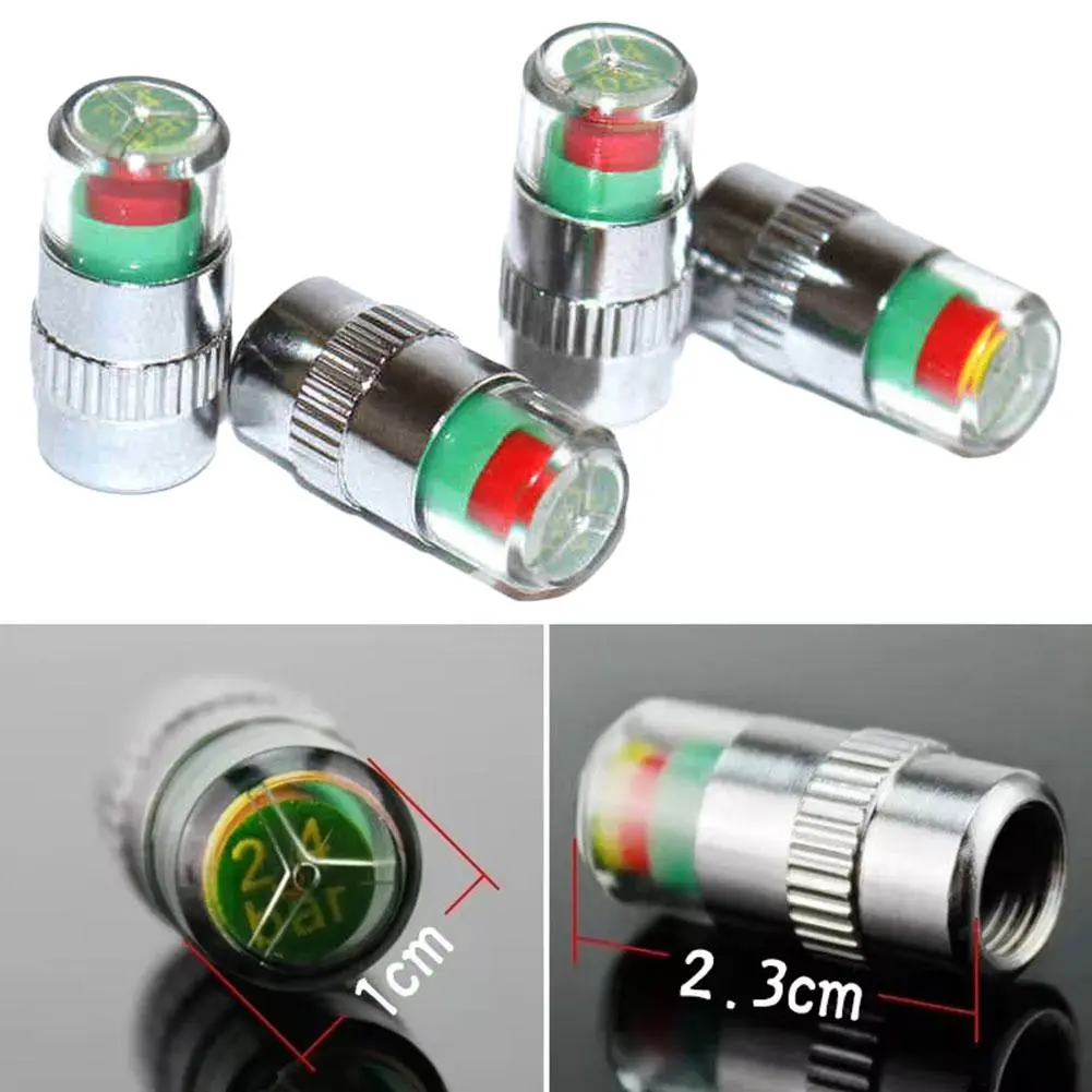 Car Tire Valve Cap Tire Pressure Monitoring Cap Air Pressure Detection Special Warning Air Valve Cap Warning Supplies