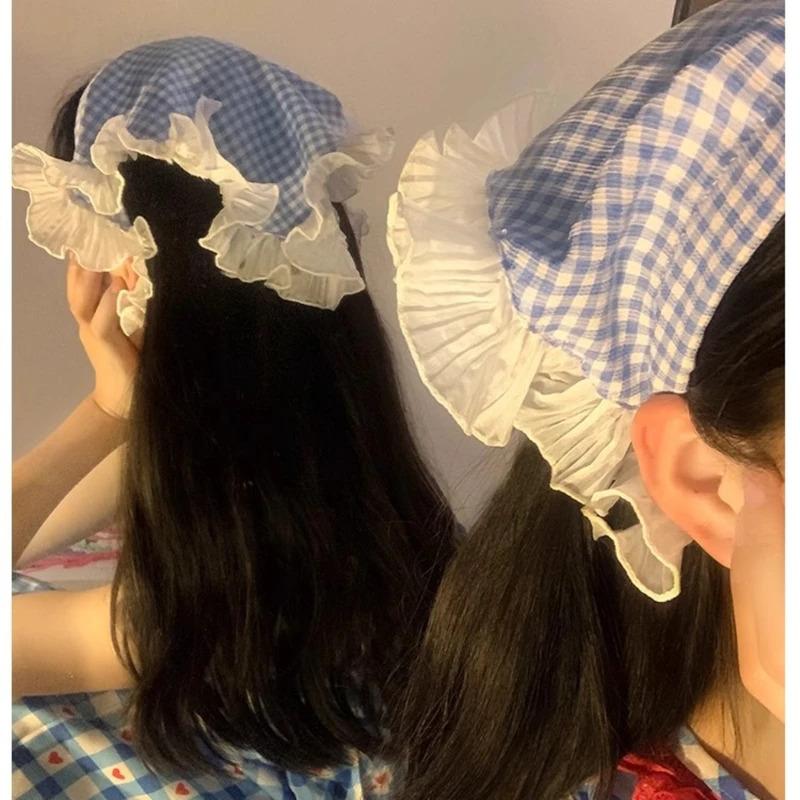 Khăn Quàng Lưng Tóc, Hình Tam Giác Ren, Băng Đô Khăn Trùm Đầu Vuông, Khăn Xếp Băng Đô, Khăn Bandana Băng Đô, Dành Cho Nữ, Phụ Kiện Tóc Khăn Trùm Đầu 5