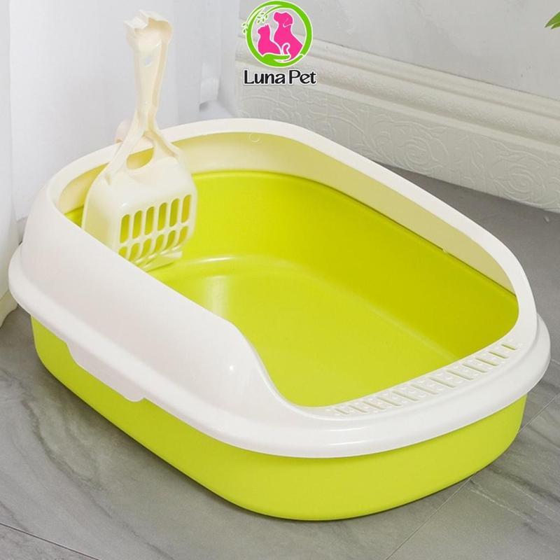 Khay Vệ Sinh Cho Mèo Luna Pet KM04 thành cao nhựa PP Mèo dưới 4kg