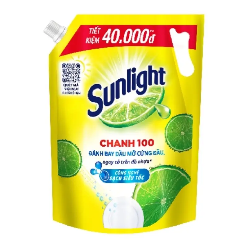 Sunlight rửa chén túi chanh 3.5l.