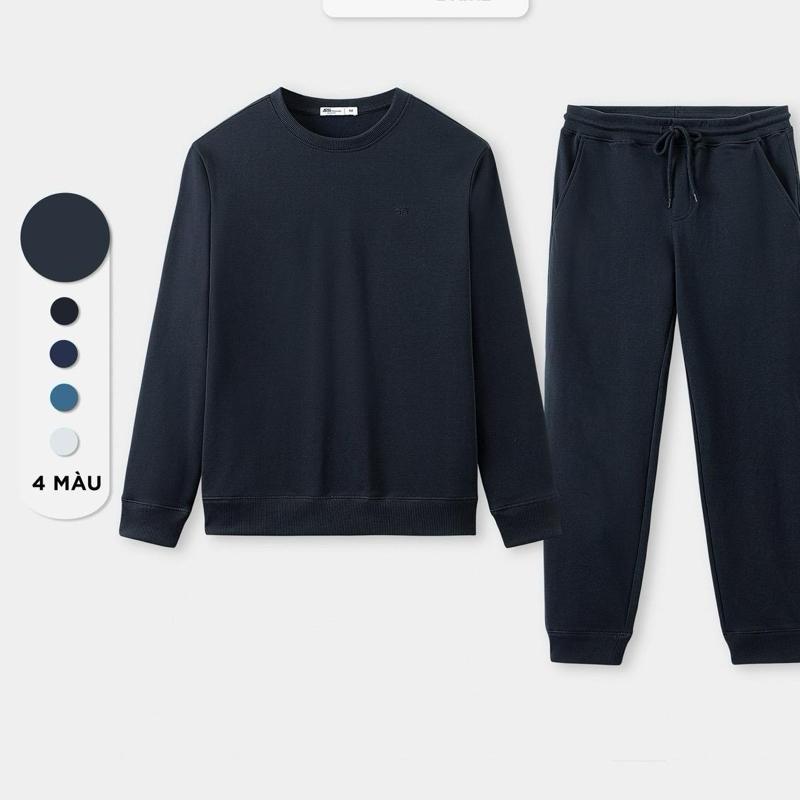 BỘ Nỉ Nam , Sét Quần Áo Tay Dài Mùa Đông Kiểu Dáng Thể Thao , Chất Nỉ Cotton Mềm Mịn , Thoải Mái Chạy Bộ Tập Gym Top Đồng Sport bộ  nỉ lót lông