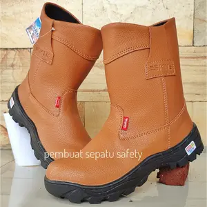 Sepatu Safety Septi King Skn Ujung besi Kulit  Boots Kerja Proyek Mekanik Bengkel Pabrik Terlaris Sepatu Kualitas Termahal Sepatu Safety Grosir Sepatu Safety Murah Shoes Pria