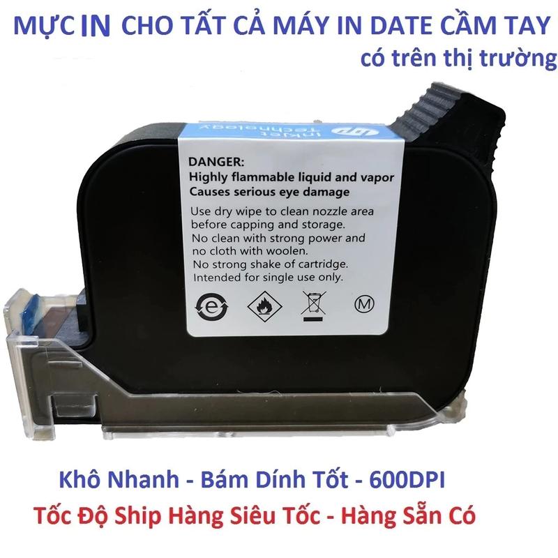Mực máy in date cầm tay - Mực chất lượng cao - In khô - dùng cho tất cả các máy in date cầm tay