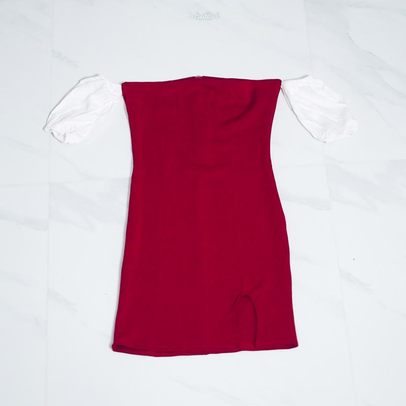 Sabrina Mini Dress Korean Bodycon Casual Nyaman 3