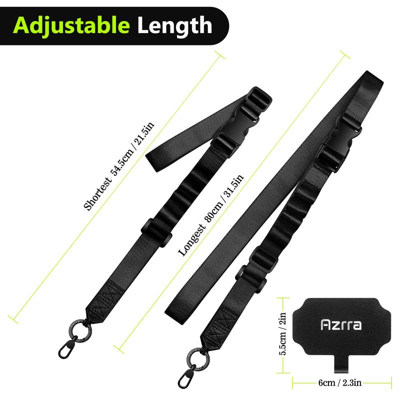 Product Introduction of Adjustable Crossbody Cell Phone Lanyard with Phone Patch & Retractable ID Badge Card Holder, Phone Neck Strap Accessories for Women & Men, Neck Strap 1