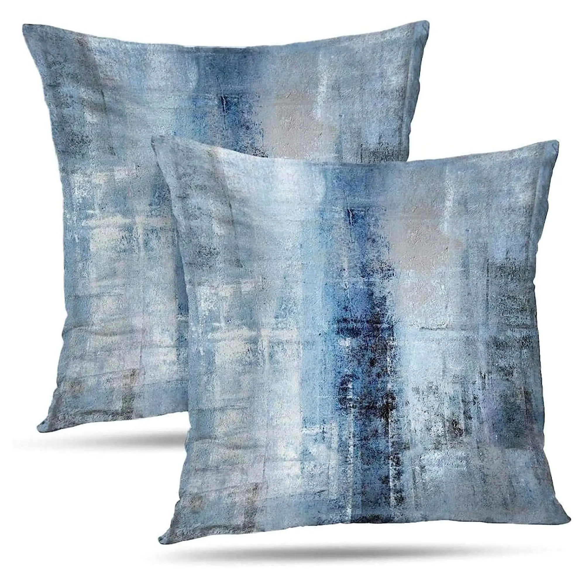 Tie Dye Pattern Pillow Case without Filler, 2pcs Modern Decorative Throw Pillow Cover, Square Cushion Cover for Home Office Sofa Bed