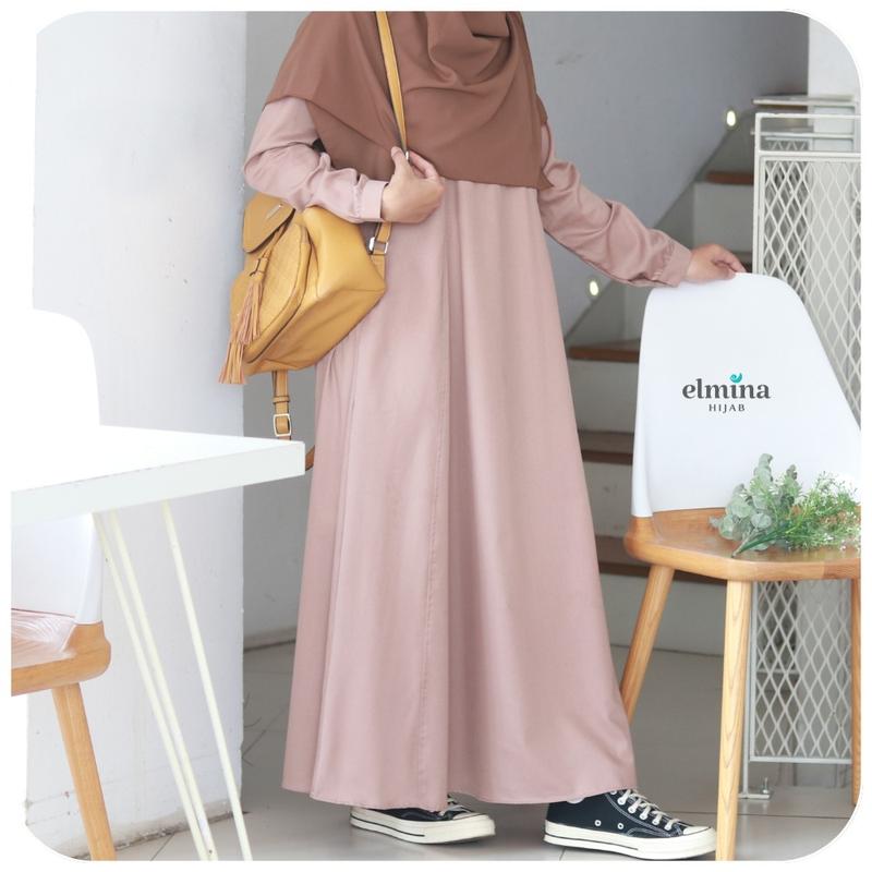 Product Introduction of Gamis polos Gamis toyobo Gamis busui Alya Series by elmina Muslim 3