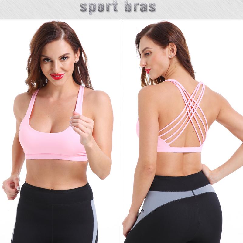 Product Introduction of Spring/Summer Cross Back Sports Vest, High Strength Shockproof Underwear, Yoga Fitness Running Bra 6