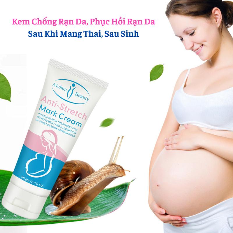 Kem Bôi Rạn Da Cho Mẹ Bầu 60g - Dưỡng Ẩm, Dịu Da, Hỗ Trợ Cải Thiện Thâm, Rạn Da - Trị Rạn, Kem Bôi Da