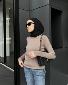 Earthly Allure GONEGANI OFFICIAL - Dalaman Wanita Bahan Rajut GG Inner Knit Panjang Soft Knitwear