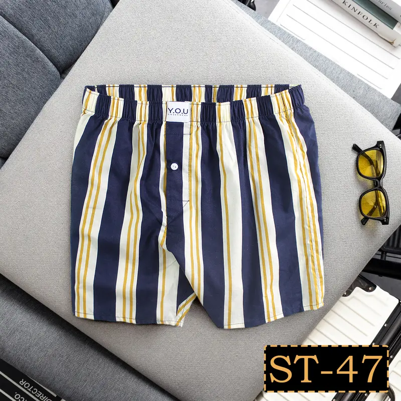 Quần Đùi YOU Kate Cotton Mềm Mịn Thoáng Mát Mặc Ở Nhà, Đi Ngủ Thoải Mãi Họa tiết Sọc Tăm Size 40-90kg 8