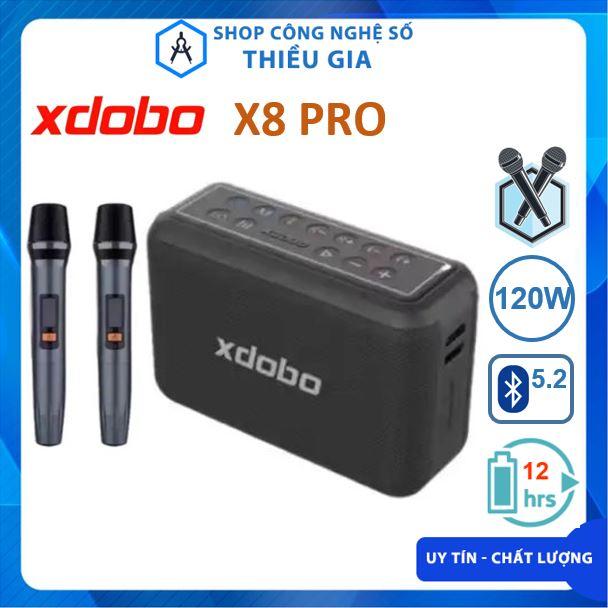 Loa Karaoke Bluetooth Xdobo X8 Pro Công suất 120W kèm 2 Micro không dây Chống Nước IPX5 Âm thanh Mic rất hay