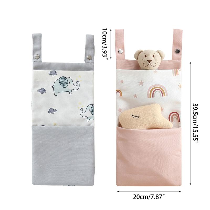Product Introduction of Baby Nappy Bag Reusable Diaper Underpants Organizing Pouch Cartoon Print Infant Clothing Diaper Organizers with Pocket 0