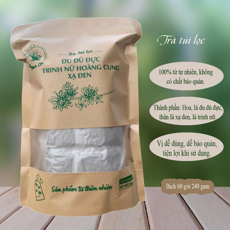  Trà đu đủ đực - trinh nữ hoàng cung - xạ đen bịch 60 túi lọc 