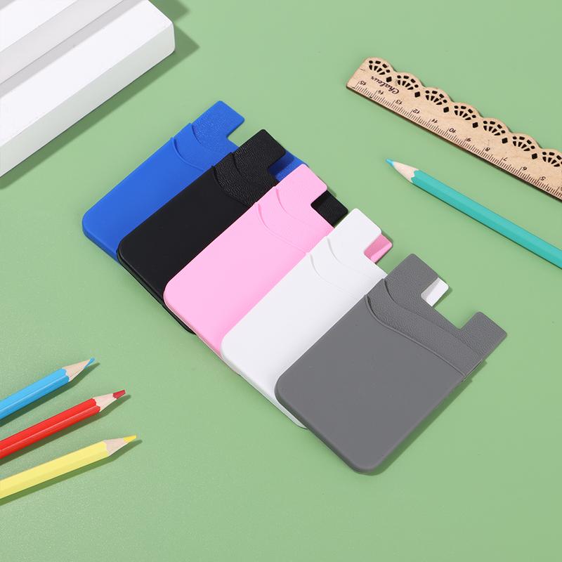 Product Introduction of mecome Elastic Silicone Cellphone Accessories Adhesive Pocket Sticker Mobile Phone Wallet Wallet Case Credit ID Card Holder 21