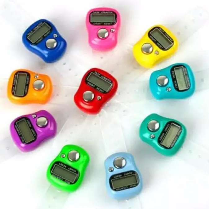 Tasbih Digital Elektronik Alat Hitung Finger Counter Electrik Elektrik Tally Tasbeh Jari 8