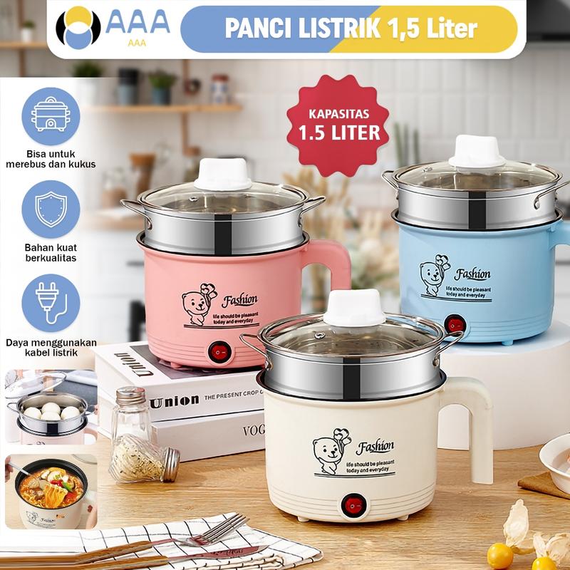 (AAA) Panci Listrik Free Kukusan 2IN1 Multifungsi / Mini Ric - Shop ...