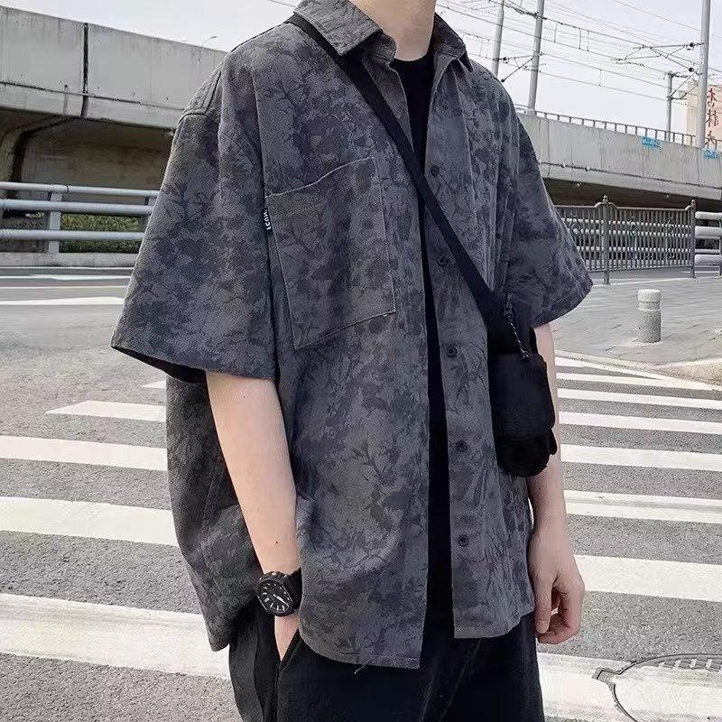 Product Introduction of Áo Sơ Mi ngắn Tay Phong Cách Cổ Điển Cityboy Nhật Bản, Dáng Rộng Vừa Vặn, Dễ Phối Đồ, Thích Hợp Cho Bé Trai, Áo Sơ Mi Tay Lửng Ngoài Trời Thường Ngày Cho Các Cặp Đôi, Mùa Hè 8