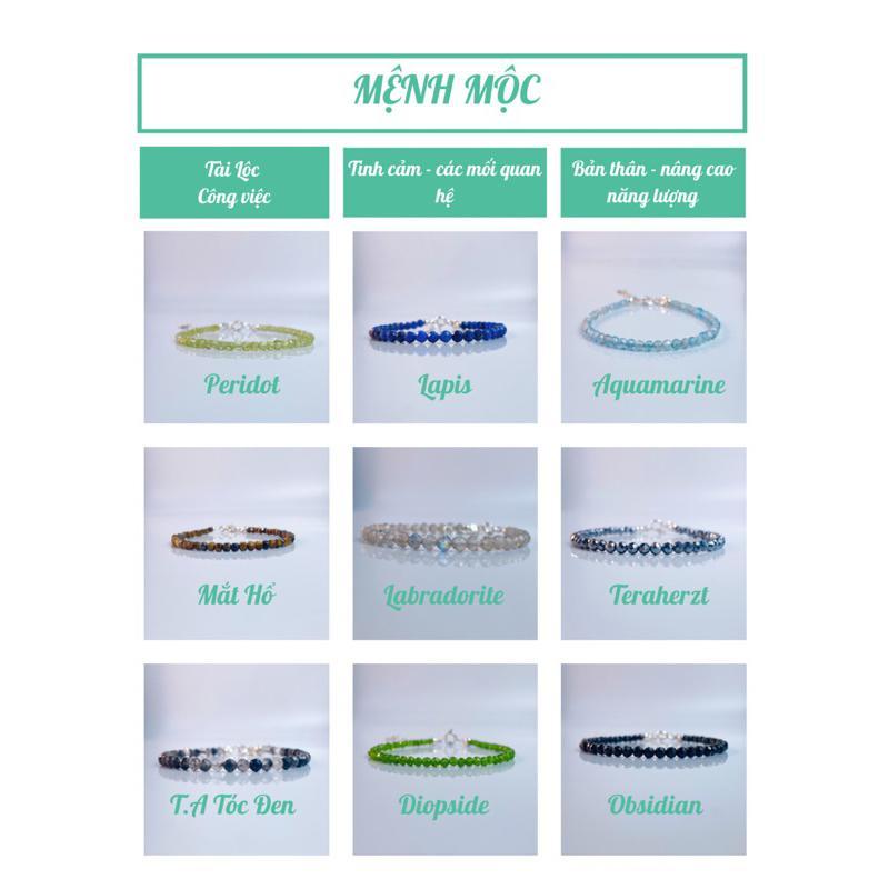 Vòng Tay Birthstone Đá Minisize De Luna 3