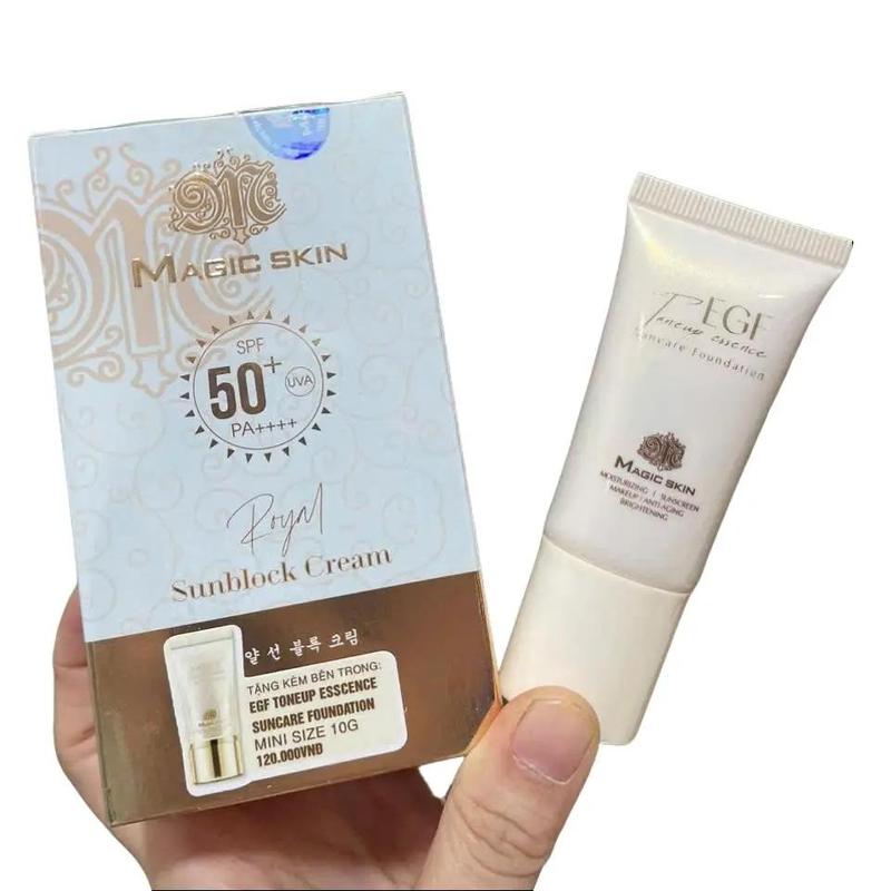 DATE 2027 TẶNG HIỆU CHỈNH 10G Kem chống nắng Magicskin kem chống nắng thảo dược magicskin Skincare Whitening Sun Cream