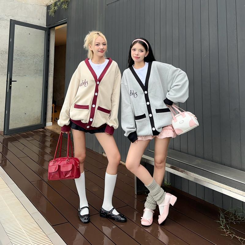 AB HOUSE - Áo Cardigan Bestie form rộng thời trang nam nữ 2