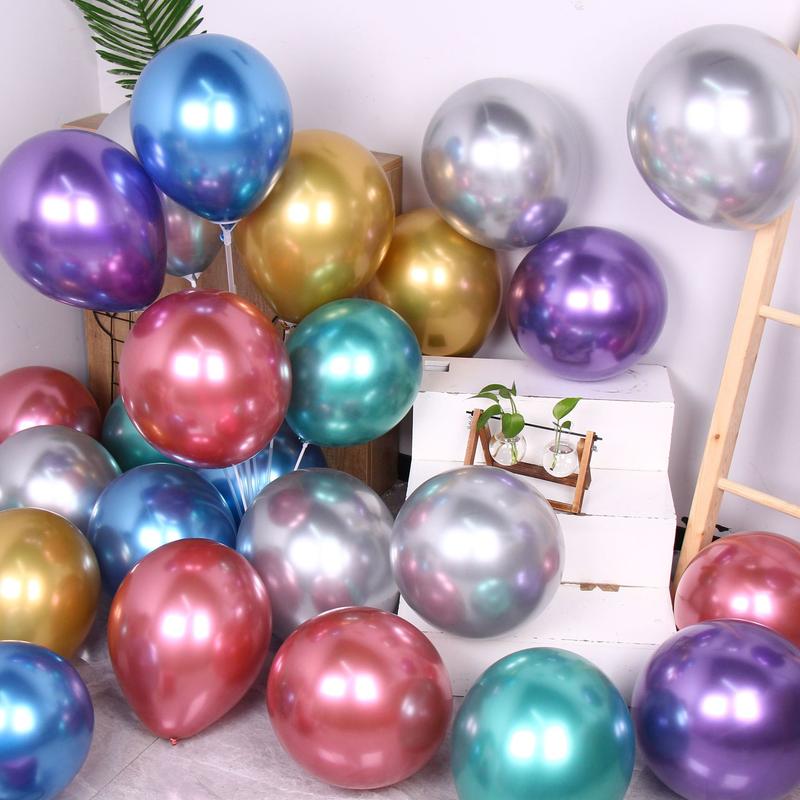 [FULL MÀU] Set 50 Bóng Bay Siêu Nhũ , Bong Bóng Trang Trí Sinh Nhật , Phòng Cưới , Sự Kiện Lớn Sang Trọng 1
