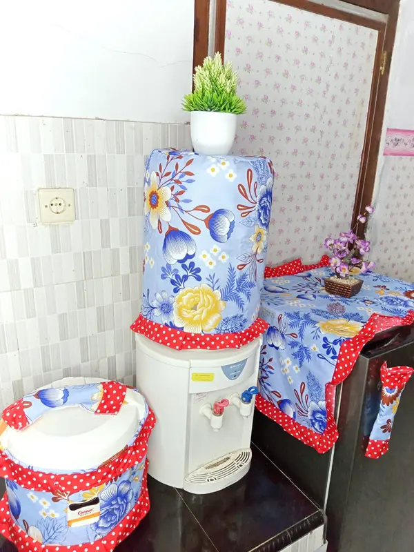 GKM TUTUP KULKAS TUTUP GALON TUTUP MAGICOM 1 SET ANEKA MOTIF Dapat digunakan kembali 5
