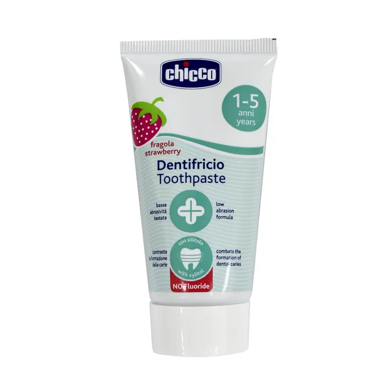 [CÓ BILL] Kem đánh răng cho bé CHICCO - Nhập khẩu Italia - Chứng nhận an toàn cho bé - Size to tiết kiệm 50ml 5