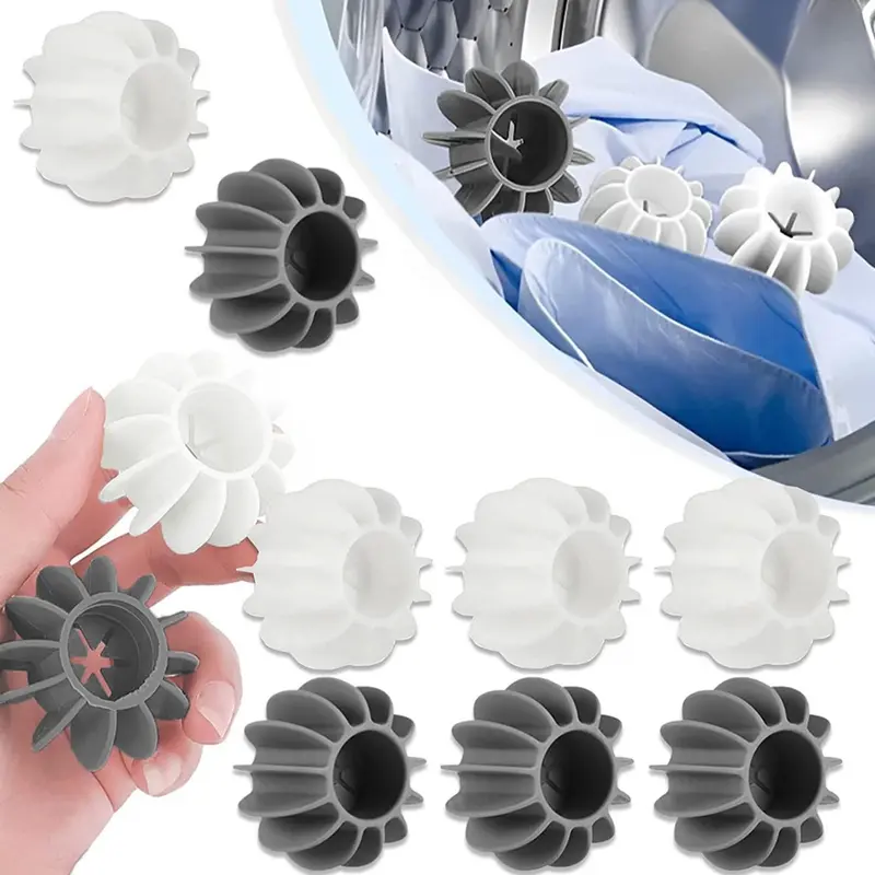8pcs Anti-winding Laundry Ball, Reusable Soft Silicone Washing Ball, Household Washing Machine Laundry Ball 1