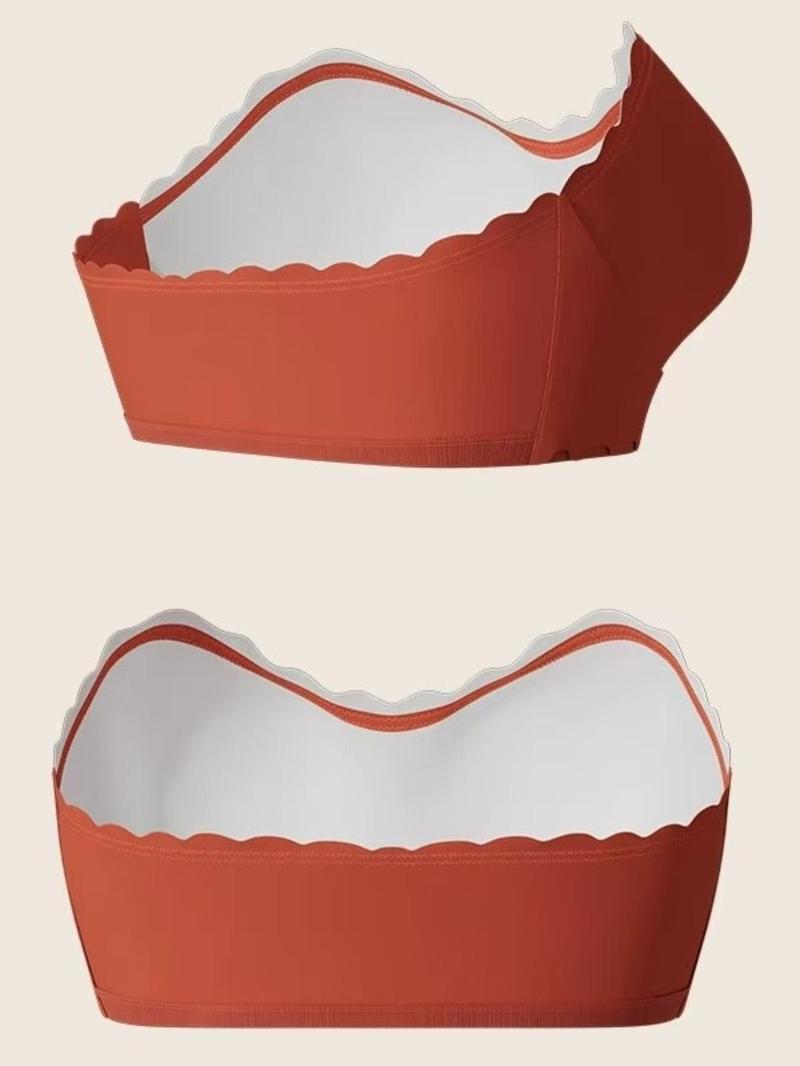 Product Introduction of Women's Solid Wireless Push Up Strapless  Bra, Soft Comfortable Breathable Backless Bra, Women's Lingerie for All Seasons 2