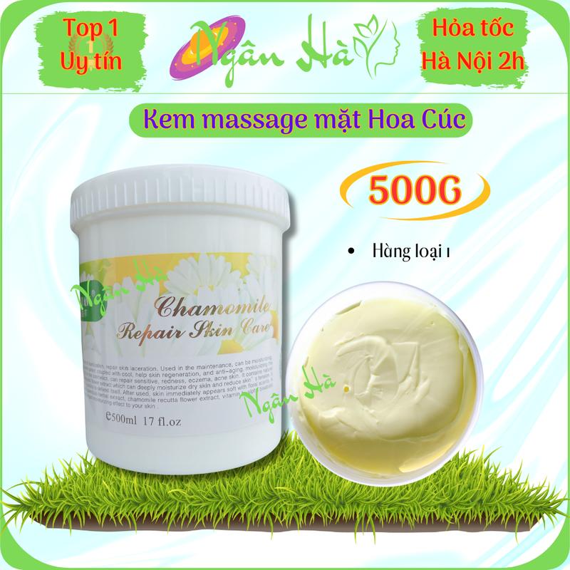  Kem massage mặt Hoa Cúc hũ 500g cho spa | Kem matxa mặt hoa cúc 