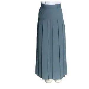 ROK SMA BANDUNG,ROK BAWAH PINGGANG SEKOLAH Panjang Dewasa  Remaja Seragam Wanita BUKAN Hitam Casual rokkainjatuh ban Ritsleting Skirts Abu Katun Rempel Span Tebal Kerja Putih