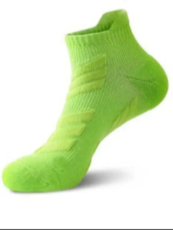 Men's Solid Color Thickened Low Cut Socks, Casual Comfy Breathable Anti-Slip Socks for Daily Wear, Men's Socks for All Seasons 7