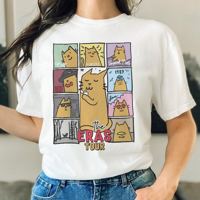 The Eras Tour Yellow Cat Taylor Swift T-Shirt 0