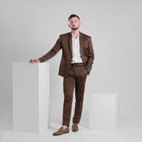 Gambar Setelan Jas Celana & Rompi Pria - Slim Fit - Coklat - Peaky Premium Series - Goldy - JAS, S dari Goldy Studio Kab. Bantul 3 Tokopedia
