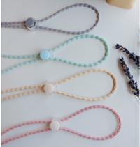 Gambar Strap Masker Hijab tali Korea Elastis Konektor Headloop Tali Masker Kalung Masker  2in1 POLOS BERWARNA SOFT dari firstmed.id Kota Medan 1 Tokopedia