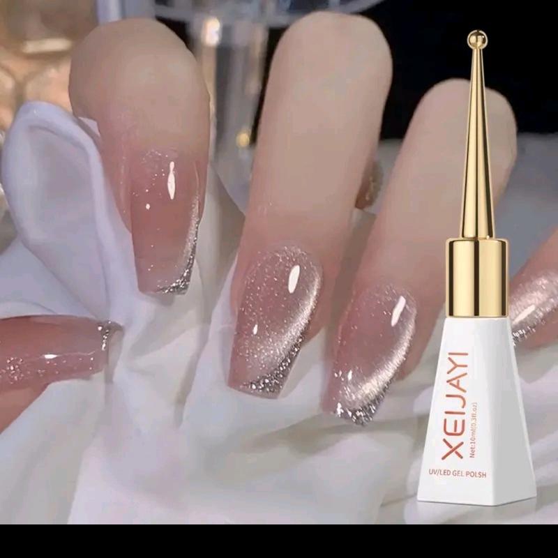 sơn gel màu thạch hồng hiệu ứng mắt mèo - phụ Kiện trang trí nail