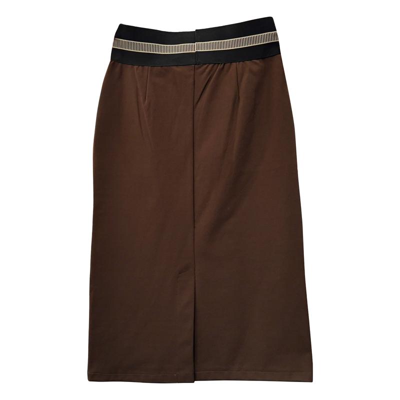 Hot Chân Váy Umi Dáng Chữ A Nhẹ Bigsize Co Giãn 4 Chiều Có Xẻ Tà Sau Chiều 75cm Váy Suông Nhẹ Cạp Lưng Cao Chất Vải Mềm Mịn Women chân váy dài Quần Voi Nhung