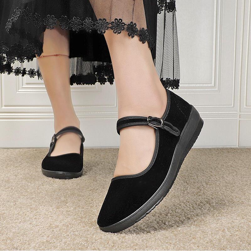 Product Introduction of 2025  brand nurse women's sloping heel soft soled cowhide sole beauty shoes, summer odor proof, breathable and non tiring white shoes Footwear Girl Fashion Heeled 6