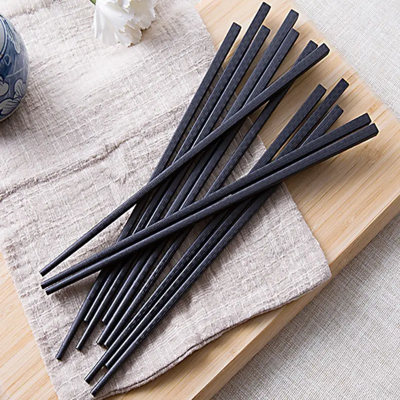 (Hanpu Sỉ) Set 50 Đôi Đũa Kháng Khuẩn Kiểu Nhật Chống Mốc , Đũa Ăn Gia Đình, Đũa Nhựa Kẻ Sọc,Đũa Nhật, Đũa NhựaKhông Mùi 2